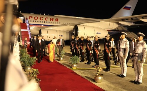 Президент России Владимир Путин прибыл в Индию с официальным визитом - ảnh 1