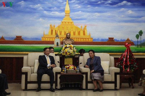 Руководители партии и государства Вьетнама поздравили руководителей Лаоса с 65-летием создания НРПЛ - ảnh 1