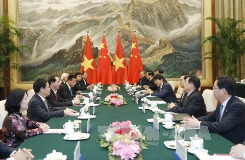 Mendorong hubungan kerjasama strategis dan komprehensif Vietnam-Tiongkok - ảnh 1