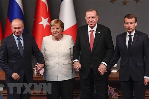 Rusia, Perancis, Jerman dan Turki mengeluarkan pernyataan bersama tentang masalah Suriah - ảnh 1