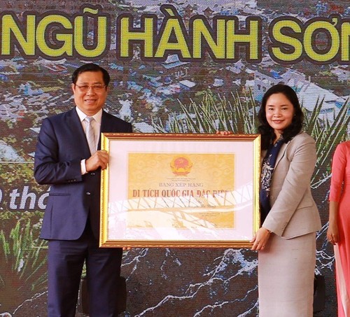 Lanskap Ngu Hanh Son diakui sebagai situs peninggalan sejarah nasional istimewa - ảnh 1