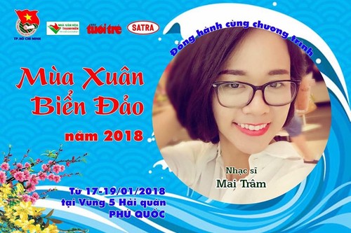 Lagu-lagu ciptaan komponis muda Mai Tram tentang kepulauan Truong Sa yang tercinta dari Vietnam - ảnh 1
