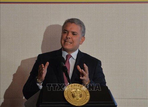 Presiden Kolombia menandatangani pemberlakuan undang-undang status yudisial bagi perdamaian - ảnh 1