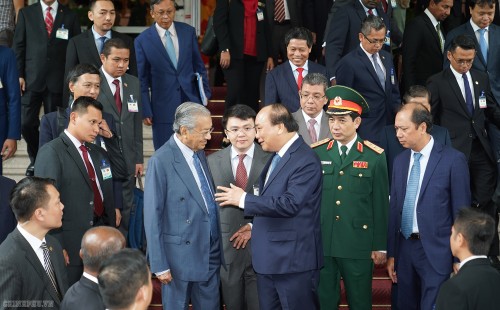 Thủ tướng Nguyễn Xuân Phúc đón, hội đàm với Thủ tướng Malaysia - ảnh 15
