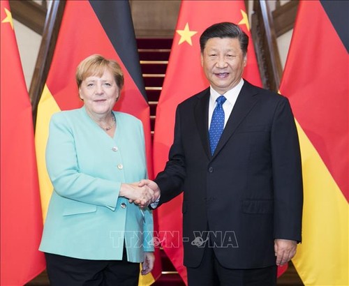 Tiongkok mendesak Jerman supaya bersama-sama membela perdagangan multilateral - ảnh 1