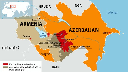 Bentrokan di Nagorno-Karabakh dan opini umum internasional - ảnh 1
