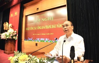 Presiden Nguyen Xuan Phuc Hadiri Konferensi Evaluasi Pasukan Keamanan Publik - ảnh 1