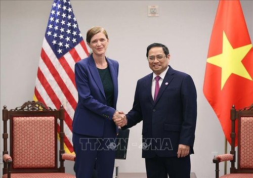 PM Pham Minh Chinh Bertemu Dengan Direktur USAID, Samantha Power - ảnh 1