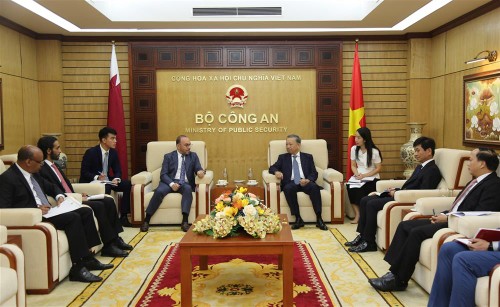 Memperkuat Kerja Sama antara Vietnam dan Qatar di Bidang Keamanan dan Ketertiban - ảnh 1