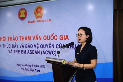 Mendorong dan Membela Hak Kaum Perempuan dan Anak-Anak di ASEAN - ảnh 1