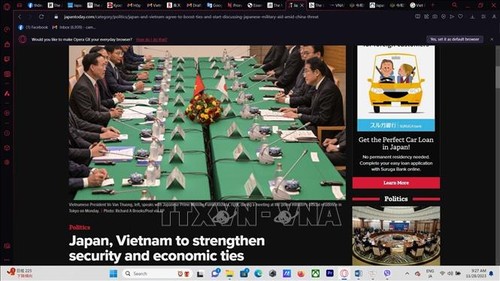 Pers Jepang: Kerja Sama Erat Vietnam-Jepang Sumbangkan Perdamaian dan Kemakmuran di Kawasan - ảnh 2