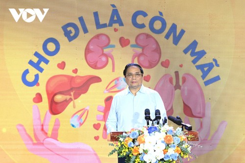 PM Pham Minh Chinh Imbau Seluruh Warga Vietnam supaya Daftarkan Donor Organ Tubuh –Tabur Benih Kehidupan - ảnh 1