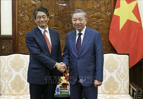 Presiden Vietnam, To Lam Terima Dubes Jepang di Vietnam - ảnh 1
