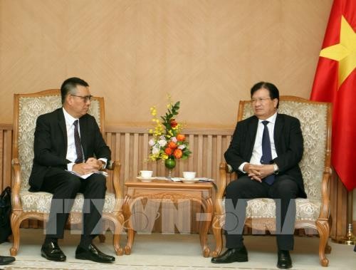 Le vice-Premier ministre Trinh Dinh Dung reçoit le PDG du groupe thaïlandais SCG - ảnh 1