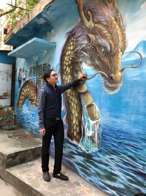Murals change life in Hanoi's residential areas - ảnh 2