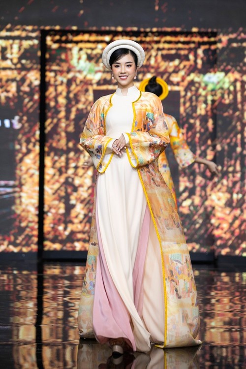 Ao Dai collection depicts traditional Tet paintings - ảnh 5