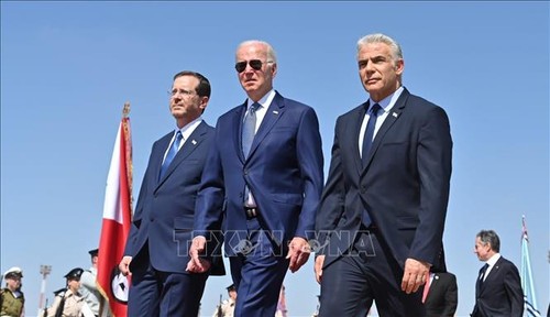 President Biden starts Middle East tour in Israel - ảnh 1
