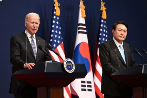 US, South Korea issue joint statement on strengthening deterrence  - ảnh 1