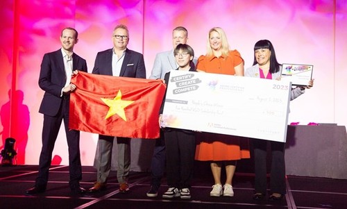 Students win medal at Microsoft office specialist world championship - ảnh 1