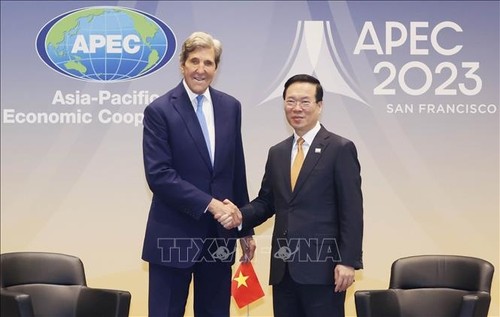 President meets US special envoy for climate John Kerry in San Francisco - ảnh 1