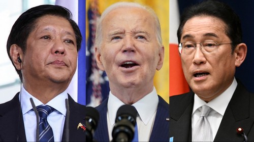 US, Japan, Philippines renew commitment to free, open Indo-Pacific  - ảnh 1