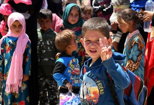 Menandatangani permufakatan tentang pelindungan anak-anak dalam bentrokan di Suriah - ảnh 1