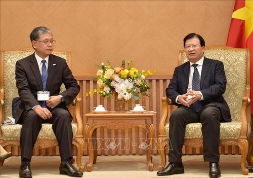 Deputi PM Trinh Dinh Dung Menerima Delegasi Dewan Pendorongan Diplomasi Rakyat Jepang - ảnh 1
