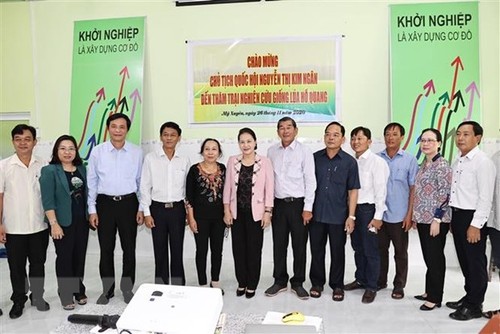 Ketua MN Vietnam, Nguyen Thi Kim Ngan Melakukan Kunjungan dan Melakukan Rapat Kerja di Provinsi Soc Trang - ảnh 1