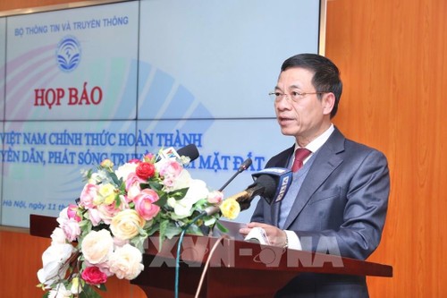 Vietnam Selesaikan Proyek Digitaliasi Transmisi dan Penyiaran Televisi Terestrial Hingga 2020 - ảnh 1
