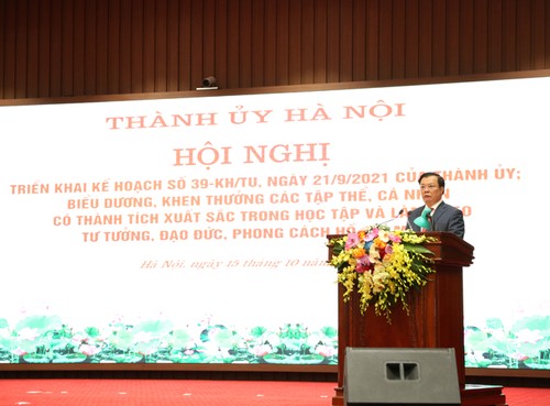 Kota Hanoi Tingkatkan Belajar dan Bertindak sesuai dengan Pikiran, Moral dan Gaya Hidup Ho Chi Minh - ảnh 1