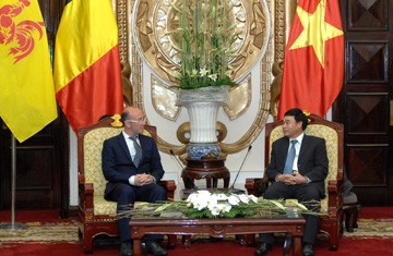 Staatspräsident empfängt Ministerpräsident der Wallonischen Region - ảnh 1
