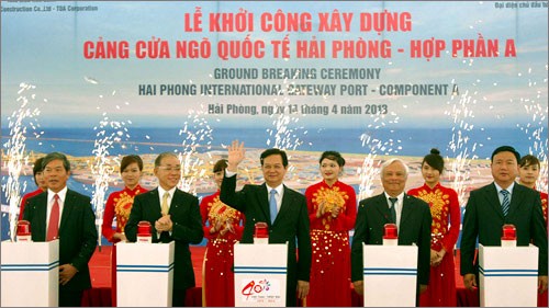Premierminister startet Bau des internationalen Hafens Hai Phong - ảnh 1