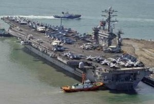 Nordkorea kritisiert Präsenz des amerikanischen Flugzeugträgers "Nimitz" beim Manöver mit Südkorea - ảnh 1