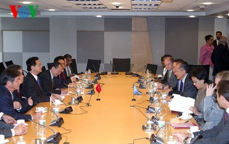 Premierminister Nguyen Tan Dung trifft Leiter von Weltbank und IWF - ảnh 1