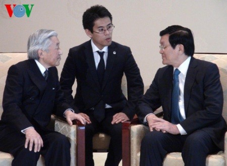 Tätigkeiten des Staatspräsidenten Truong Tan Sang in Japan - ảnh 1