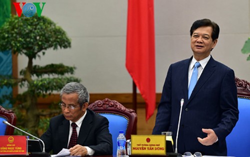 Premierminister Nguyen Tan Dung trifft Führungsabteilung der Arbeitsunion - ảnh 1