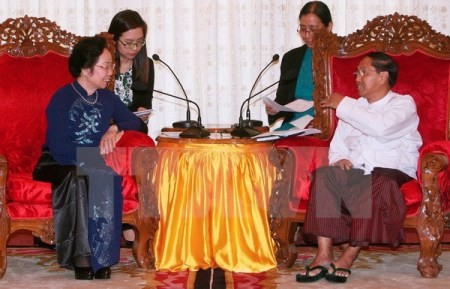 Vize-Staatspräsidentin Nguyen Thi Doan besucht Myanmar - ảnh 1