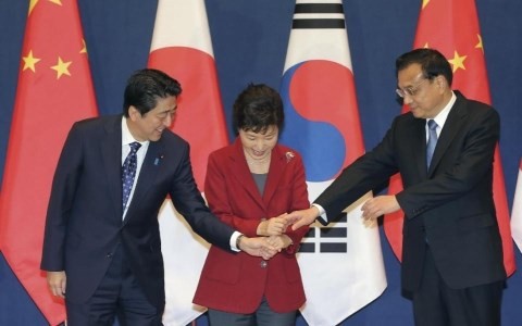 Gipfeltreffen zwischen Japan, China und Südkorea  - ảnh 1