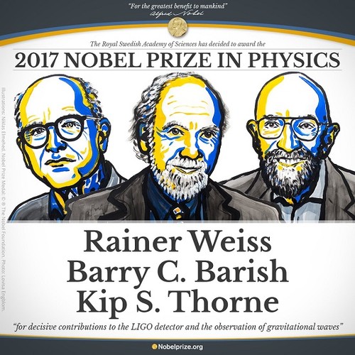 Physik-Nobelpreis 2017 ehrt die Graviationswellen-Forscher - ảnh 1