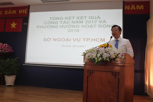 Diplomatiebranche von Ho Chi Minh Stadt markiert positive Zeichen im Jahr 2017 - ảnh 1