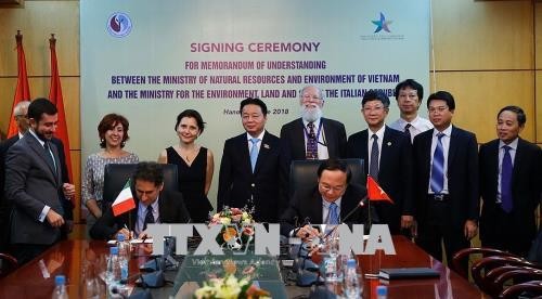Vietnam und Italien verstärken Zusammenarbeit in den Bereichen Umwelt und Klimawandel - ảnh 1