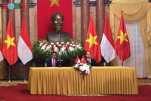 Vietnam und Indonesien geben gemeinsame Erklärung über die Verstärkung der strategischen Partnerschaft ab - ảnh 1