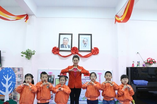 Kindergarten Viet – Trieu, Symbol für die Beziehung zwischen Vietnam und Nordkorea - ảnh 1