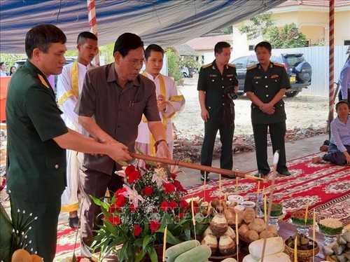 Baubeginn des Vietnam-Kambodscha-Freundschaftsdenkmals in der Provinz Kampong Speu - ảnh 1