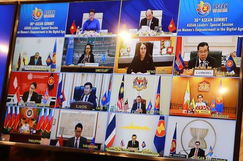 Delegierte schätzen ASEAN-Sondersitzung über Verstärkung der Kompetenzen der Frauen im digitalen Zeitalter - ảnh 1