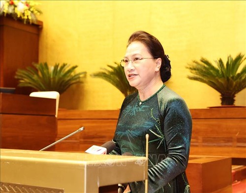 Parlamentspräsidentin Nguyen Thi Kim Ngan trifft Teilnehmer der Konferenz der Patriotismus-Konferenz - ảnh 1