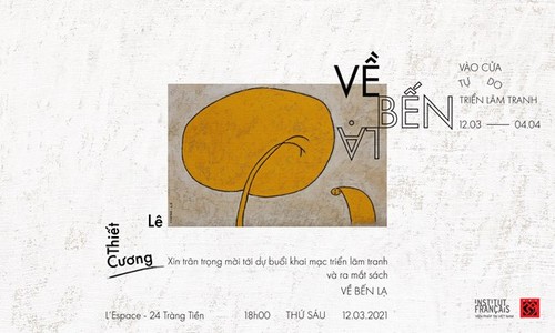 Maler Le Thiet Cuong zeigt Gemälde aus Gedichten von Dang Dinh Hung - ảnh 1