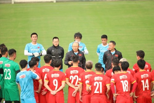 Vietnams Fußballmannschaft hat ein Freundschaftsspiel mit Jordanien im Vorfeld der WM-Qualifikationsrunde - ảnh 1