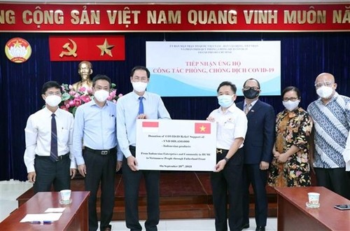 Ausländische Unternehmen und Gemeinschaft in Ho-Chi-Minh-Stadt unterstützen die Covid-19-Bekämpfung - ảnh 1