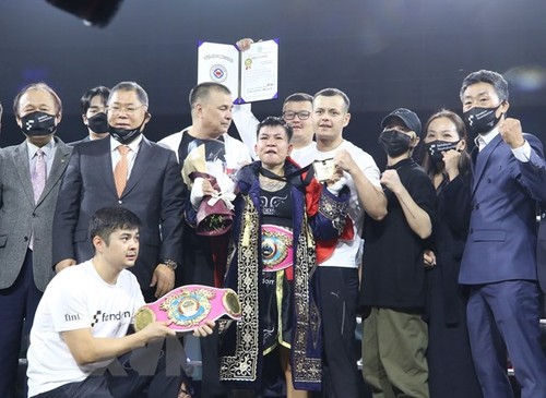 Boxerin Nguyen Thi Thu Nhi gewinnt WBO-Meisterschaft - ảnh 1